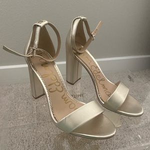 Sam Edelman gold heel sandals